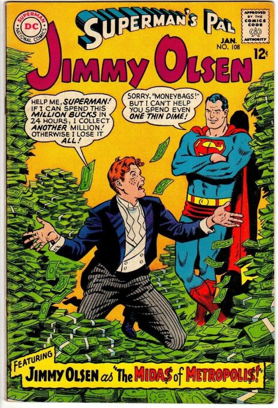 JIMMY OLSEN 108 FN+  Jan. 1968