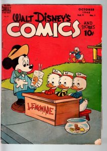 WALT DISNEY'S COMICS AND STORIES #97-1948-DONALD DUCK-MICKEY MOUSE-C BARKS-G G