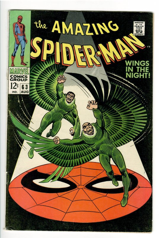 AMAZING SPIDERMAN 63 VG+ 4.5  VULTURE (OTTAWA COLLECTION)