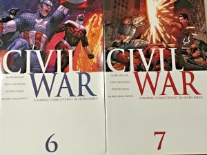CIVIL WAR#1-7 VF/NM LOT 2006 MARVEL COMICS