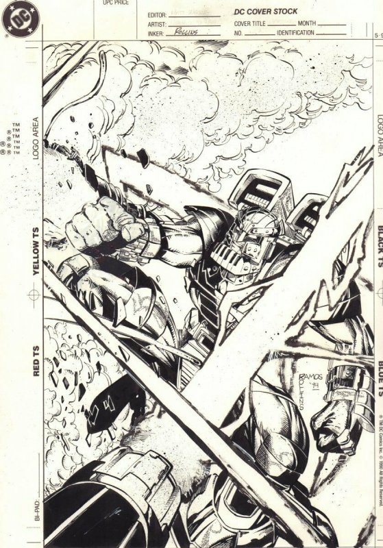 Hardware #22 Cover - 1994 Signed art by Humberto Ramos & Prentis Rollins