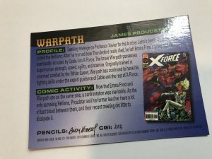 WARPATH #24 card : 1995 Fleer Ultra X-men Chromium; NM/M, base, Kubert art