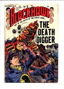 BLACKHAWK #80-THE DEATH DIGGER!!! VG