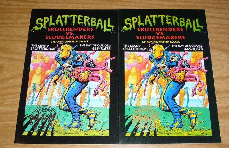 Splatterball #1 VF/NM premiere + second edition WARRIORS OF PLASM david lapham