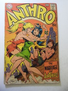 Anthro #6 (1969) GD/VG Condition tape on fc