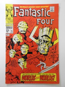 Fantastic Four #75 (1968) Awesome Kirby Surfer!! Beautiful Fine+ Condition!