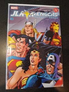 JLA /AVENGERS #1 SIGNED BY GEORGE PEREZ WITH COA