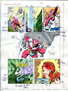 Justice Machine #24 Page #2 1988 Original Color Guide 