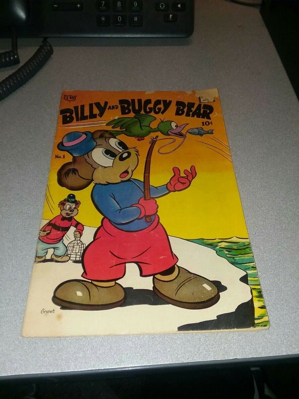 Billy and Buggy Bear Golden Age timely Reprint 1958 iw Super Rabbit  Superhero