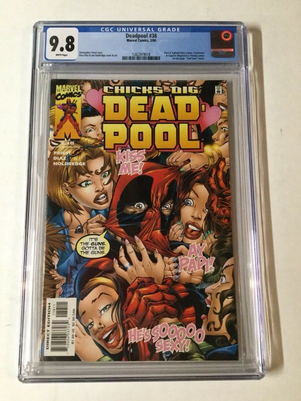 Deadpool 38 Cgc 9.8 1997 Series New Case Design 