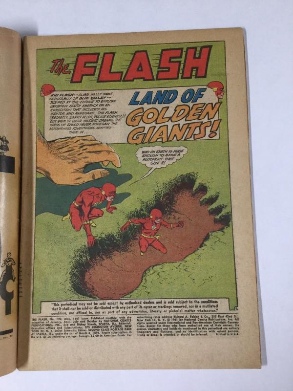 Flash 120 2.0 Gd Good Cover Detached Dc Comics Silver Age