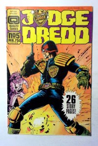 Judge Dredd #5 (1987) Fleetway Quality 1st Print Comic Book
