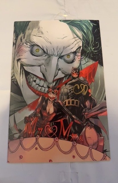 BATMAN #50 (2018), SIGNED by Clay Mann, JOKER Virgin Varian wear back cover