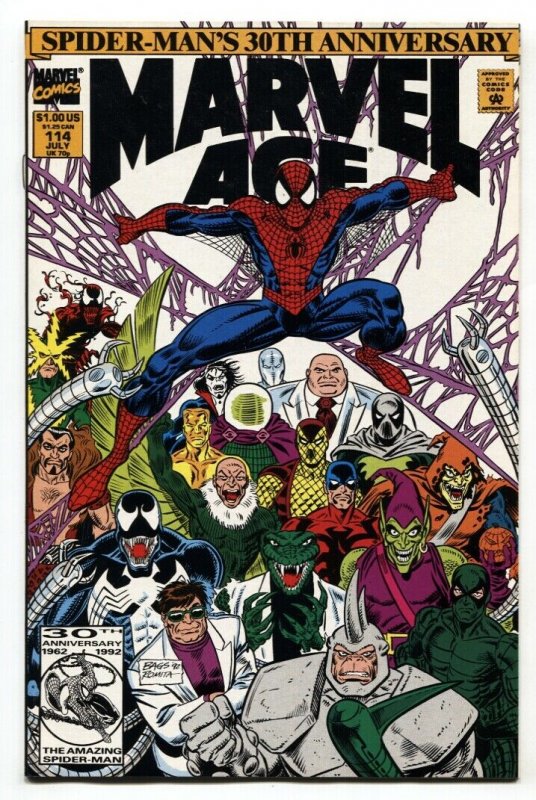 Marvel Age #114 1992 Carnage cover-comic book