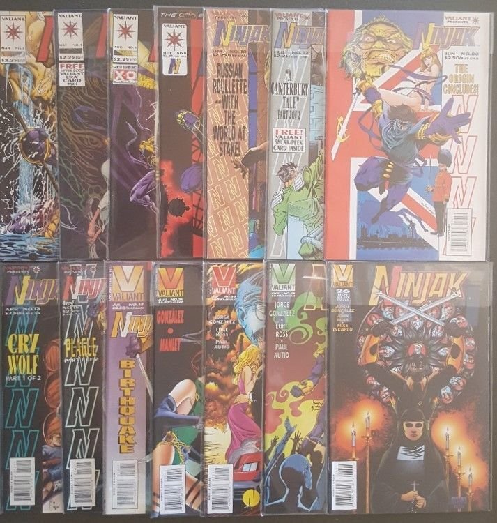 VALIANT: NINJAK (1994-1995) LOT