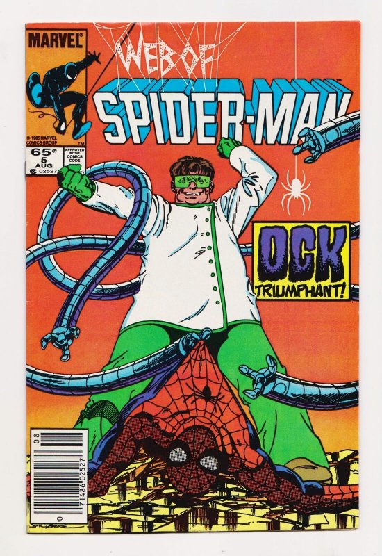 Web of Spider-Man #5 (Marvel, 1984) VF-