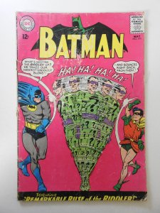Batman #171 (1965) GD/VG Condition moisture stain, tape pull bc, rust top staple
