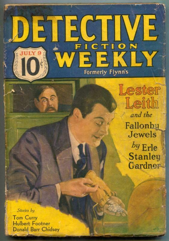 Detective Fiction Weekly Pulp July 9 1932- Fallonby Jewels- Lester Leith F/G