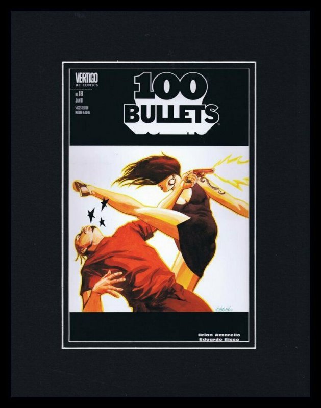 100 Bullets #18 Framed 11x14 Repro Cover Display DC Vertigo