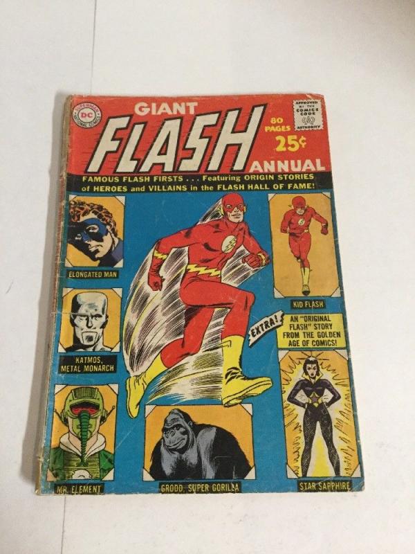 Flash Annual 1 Gd Good 2.0 Cover Almost Detached Silver Age