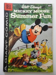 Mickey Mouse Summer Fun (1958) VG Condition pencil interior fc, indentations bc