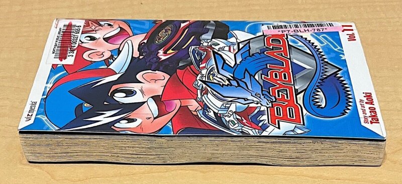 Beyblade Vol 11 MANGA TPB Viz Takao Aoki ENGLISH Ex-LIbrary Reading Copy