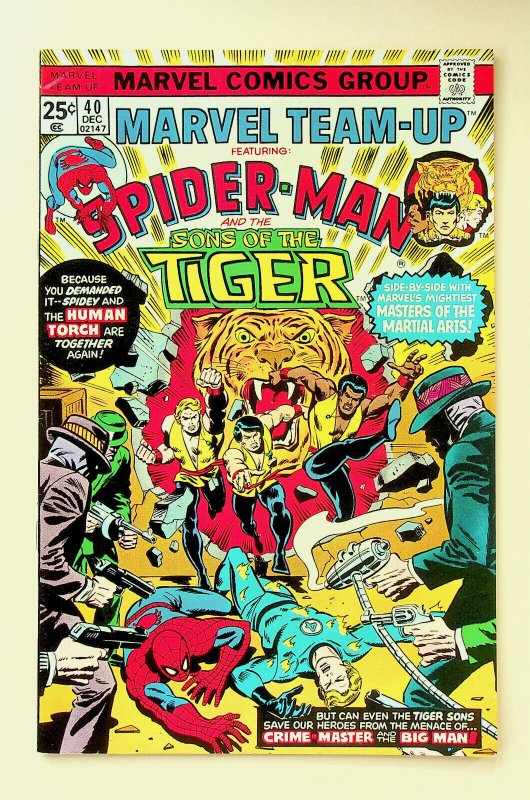 Marvel Team-Up #40 Spider-Man and Sons of the Tiger (Dec 1975, Marvel) - VF