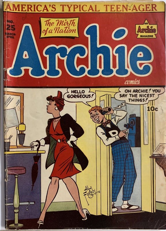 Archie Comics #25 | 1947 Golden Age Archie | VG Condition - Complete | HTF