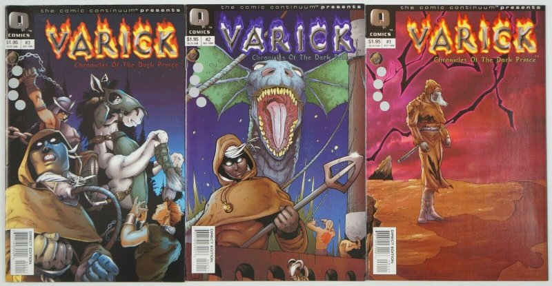 Varick: Chronicles of the Dark Prince #1-3 VF/NM complete series - q comics set