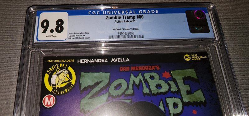 CGC Zombie Tramp #80.  McComb Risque Variant.