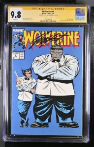 Wolverine (1989) # 8 (CGC 9.8 SS) Signed Chris Claremont * Marvel Universe