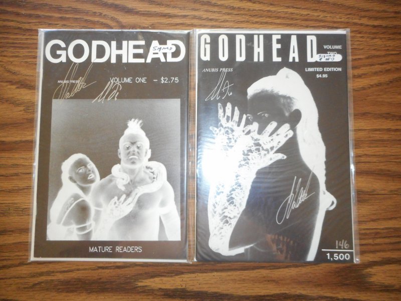 GODHEAD ANUBIS PRESS # 1 & 2 BOTH SIGNED BOTH 9.6 OR BETTER WOW!!!