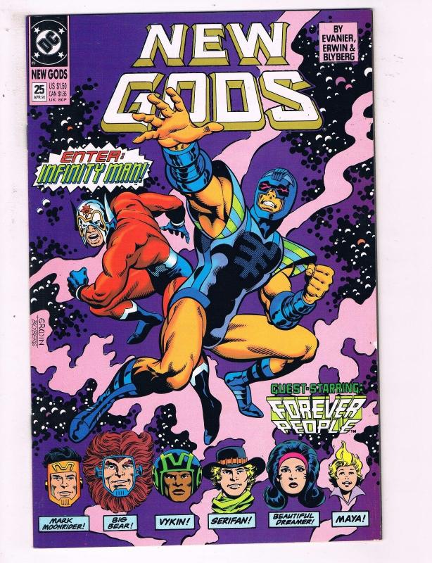 New Gods #25 VF DC Comics Comic Book Infinity Man Forever People 1991 DE13