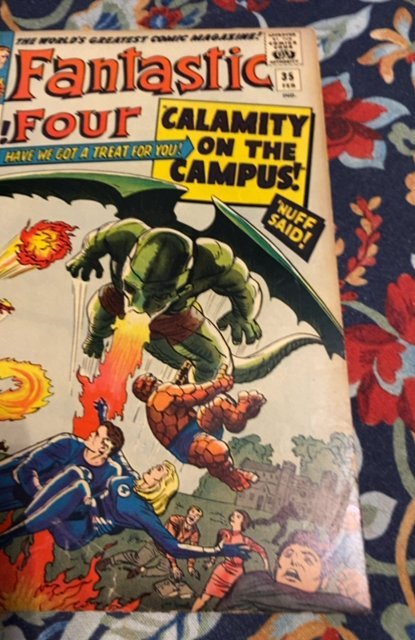 Fantastic Four: Dragon Man on campus #35 (1967)