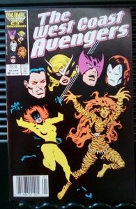 West Coast Avengers #16 Newsstand Edition (1987)