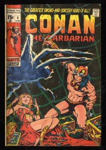 Conan The Barbarian #4 GD 2.0