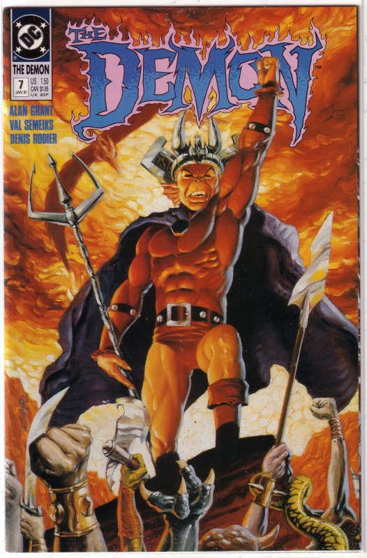 Demon (vol. 3, 1990) # 7 VF Grant/Semeiks, Rodier cover