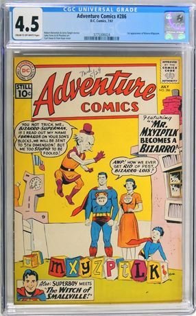 Adventure Comics #286 (1961) CGC Graded 4.5