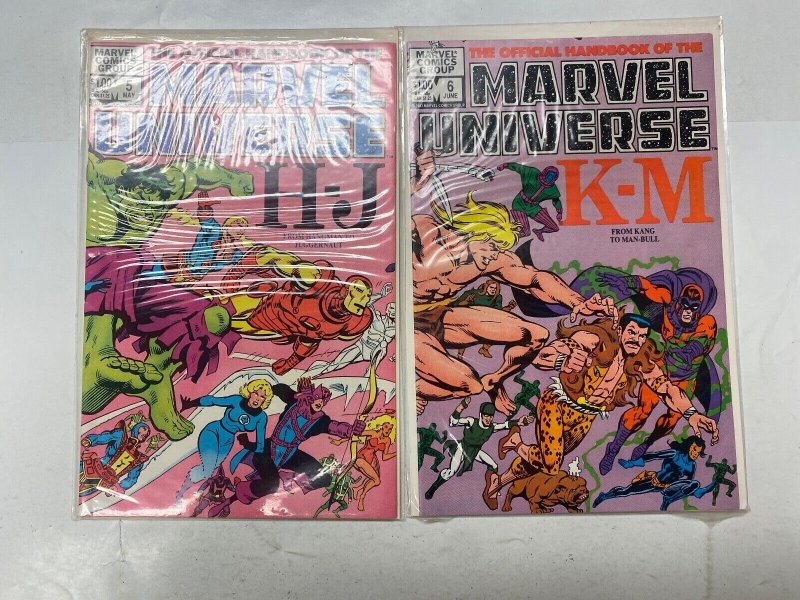 5 Official Handbook Marvel Universe MARVEL comic books #5 6 7 8 9 72 RC3