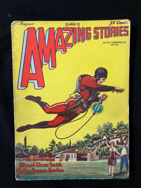 Amazing Stories Pulp August 1928- 1st BUCK ROGERS- key & rare