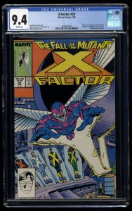 X-Factor #24 CGC NM 9.4 White Pages 1st Appearance Archangel!