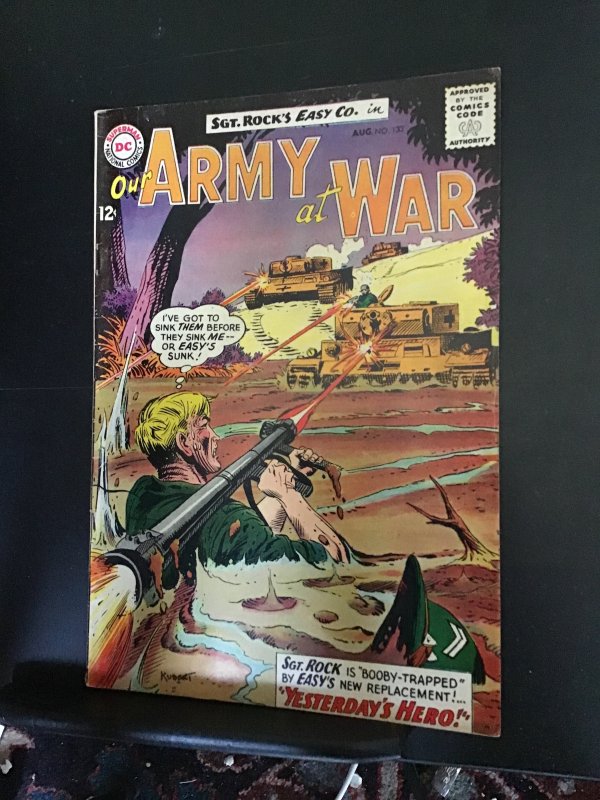 Our Army at War #133 (1963) Kubert Sgt. Rock, Easy Co. FN- Wow!