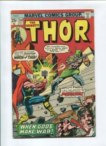 THOR #240 (7.0) 1975 GODS MAKE WAR