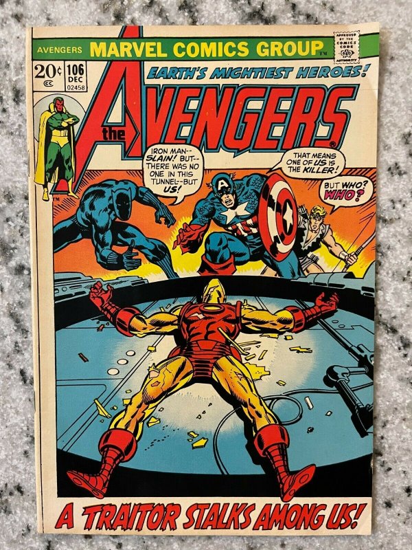 Avengers # 106 NM- Marvel Comic Book Black Panther Iron Man Captain America RD1