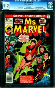 Ms. Marvel #1 CGC Graded 9.2 1st Carol Danvers as Mr. Marvel, Mary Jane App.