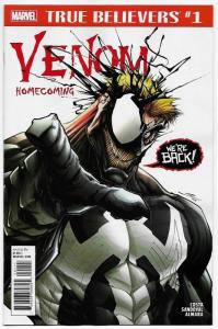 True Believers Venom Homecoming #1 (Marvel, 2018) NM