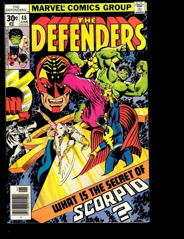 Lot of 11 Defenders Marvel Comic Books 40 44 48 49 53 56 57 92 98 101 129 JF10