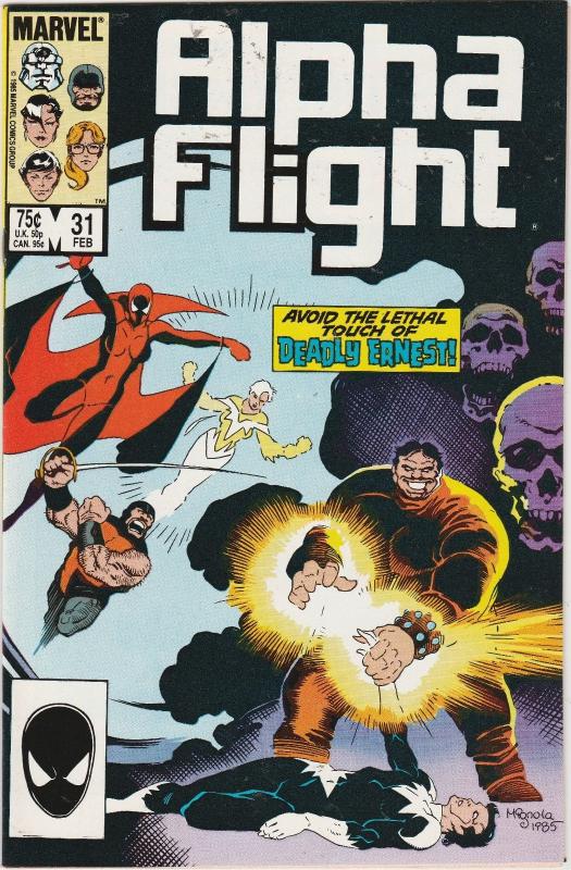 10 Alpha Flight Marvel Comic Books # 22 23 24 25 26 27 28 29 30 31 X-Men EP3