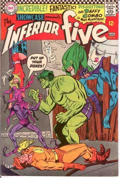 SHOWCASE 63 F-VF INFERIOR FIVE   August 1966 COMICS BOOK