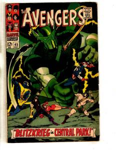 Avengers # 45 FN/VF Marvel Comic Book Silver Age Wasp Hulk Thor Iron Man TW64